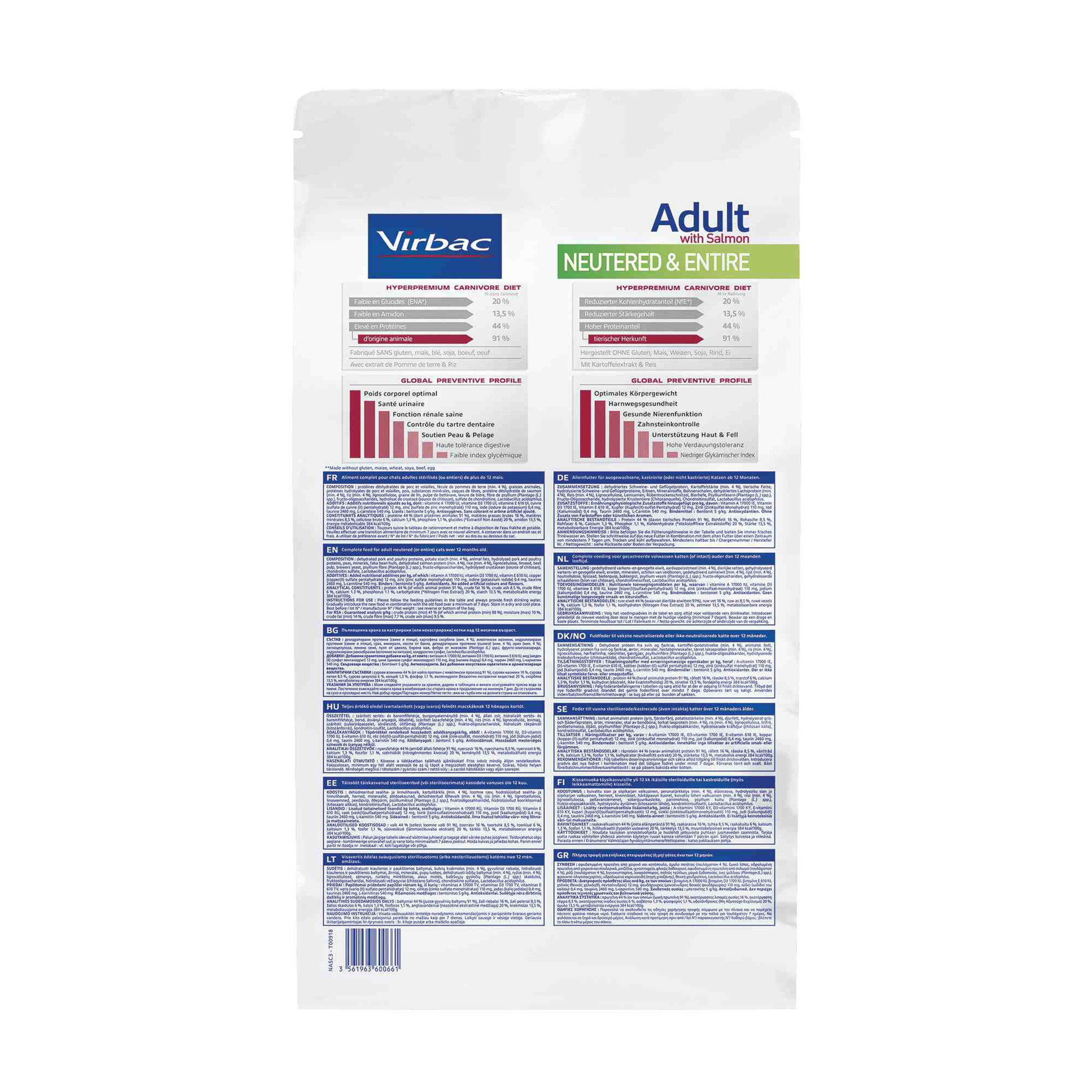 Virbac Neutered Adult (Con Salmón) 7.0 KG 3