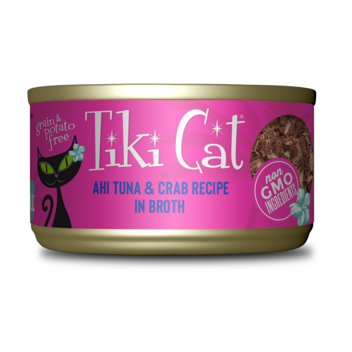 Tiki Cat Grill Atun y cangrejo en caldo Lata 80 GR 1